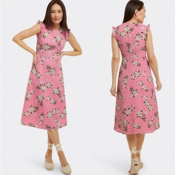 Draper James Dresses Nwt Draper James Midi Love Circle Eyelet Dress